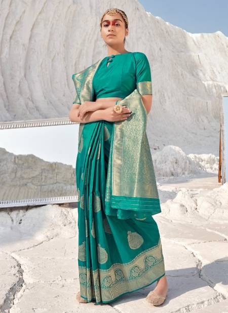 Gray Colour Heavy Festive Wear Designer Banarasi Soft Silk Saree Collection 7908